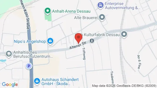 Apartments for rent i Dessau-Roßlau - kort over placeringen
