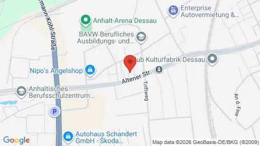 Apartments for rent i Dessau-Roßlau - kort over placeringen