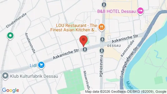 Apartments for rent i Dessau-Roßlau - kort over placeringen