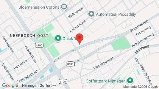 Rooms for rent i Nijmegen - kort over placeringen