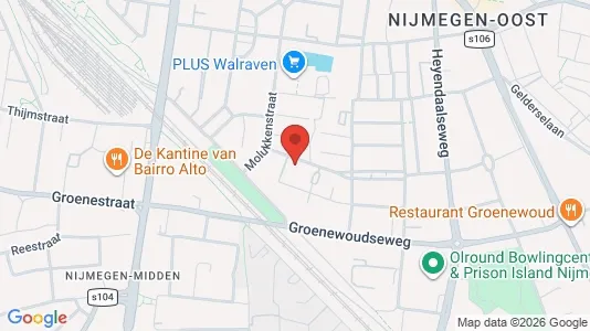 Rooms for rent i Nijmegen - kort over placeringen