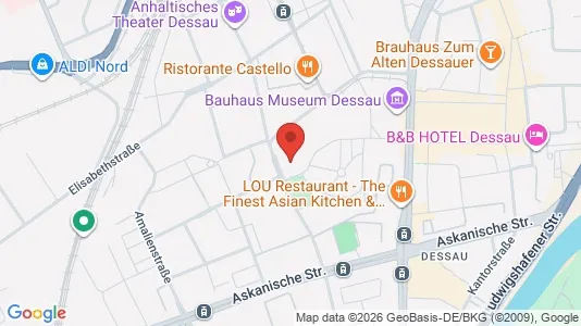 Apartments for rent i Dessau-Roßlau - kort over placeringen