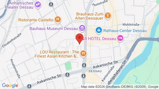 Apartments for rent i Dessau-Roßlau - kort over placeringen