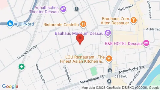 Apartments for rent i Dessau-Roßlau - kort over placeringen
