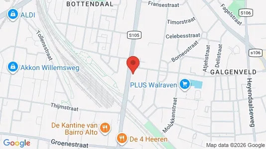 Rooms for rent i Nijmegen - kort over placeringen
