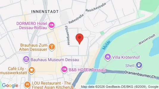Apartments for rent i Dessau-Roßlau - kort over placeringen