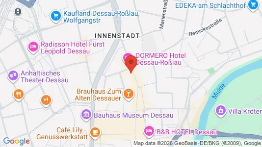 Apartments for rent i Dessau-Roßlau - kort over placeringen