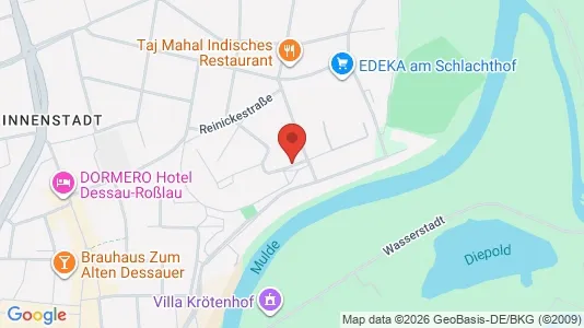 Apartments for rent i Dessau-Roßlau - kort over placeringen