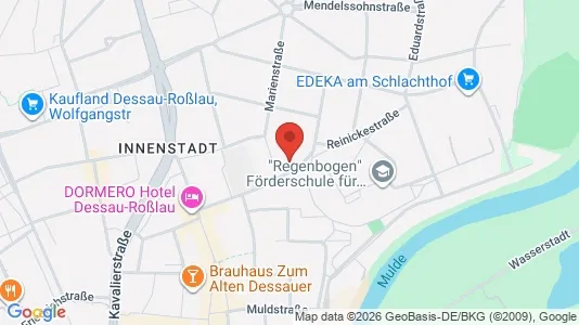 Apartments for rent i Dessau-Roßlau - kort over placeringen