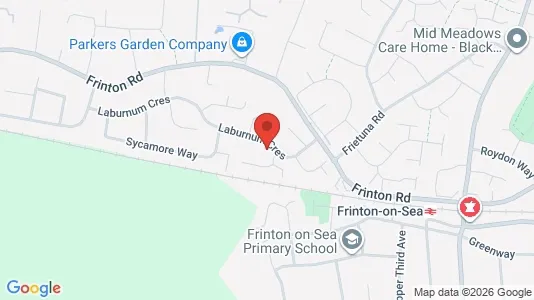 Apartments for rent i Frinton-on-Sea - Essex - kort over placeringen
