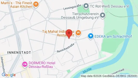 Apartments for rent i Dessau-Roßlau - kort over placeringen