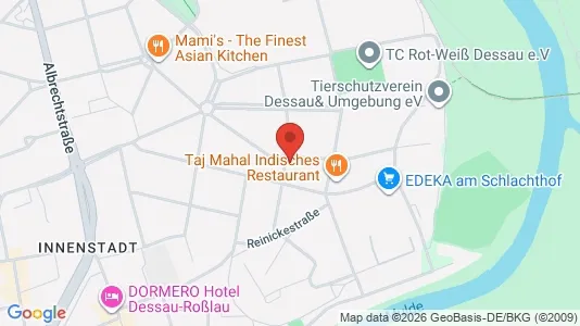 Apartments for rent i Dessau-Roßlau - kort over placeringen