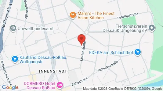 Apartments for rent i Dessau-Roßlau - kort over placeringen