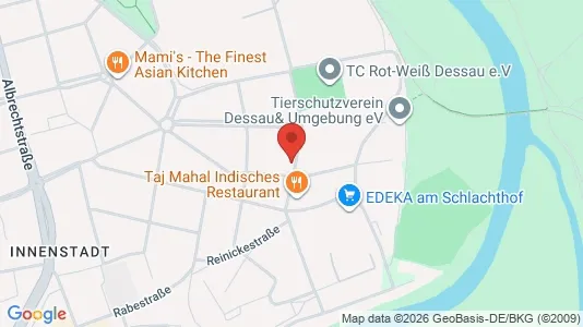 Apartments for rent i Dessau-Roßlau - kort over placeringen
