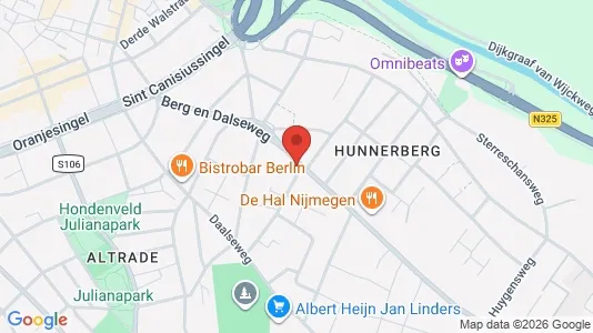 Apartments for rent i Nijmegen - kort over placeringen