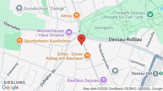 Apartments for rent i Dessau-Roßlau - kort over placeringen