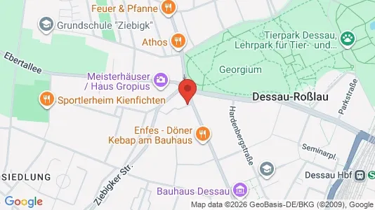 Apartments for rent i Dessau-Roßlau - kort over placeringen