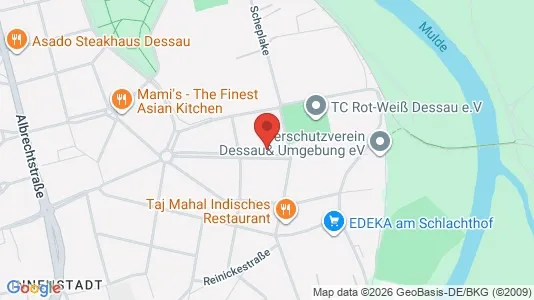 Apartments for rent i Dessau-Roßlau - kort over placeringen