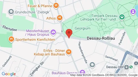 Apartments for rent i Dessau-Roßlau - kort over placeringen