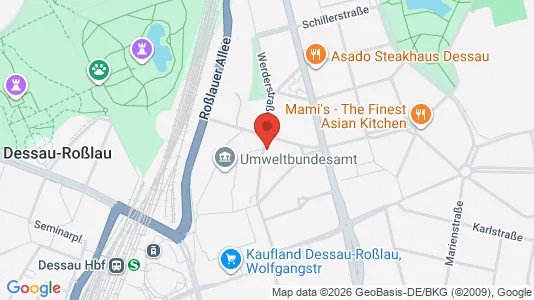 Apartments for rent i Dessau-Roßlau - kort over placeringen