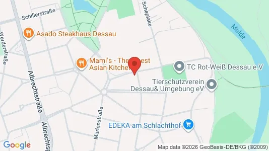 Apartments for rent i Dessau-Roßlau - kort over placeringen