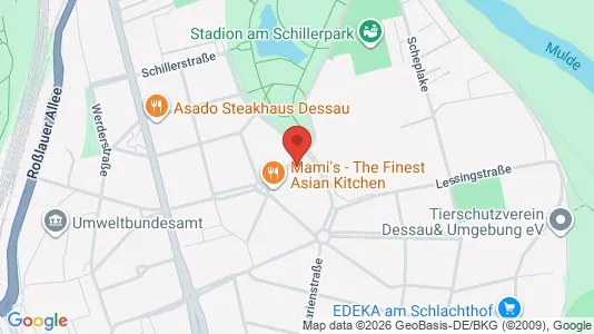 Apartments for rent i Dessau-Roßlau - kort over placeringen