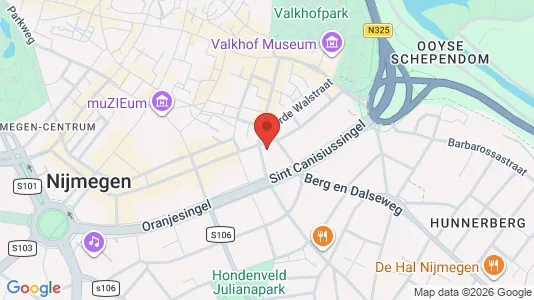 Rooms for rent i Nijmegen - kort over placeringen