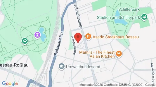 Apartments for rent i Dessau-Roßlau - kort over placeringen