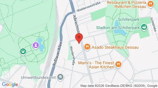 Apartments for rent i Dessau-Roßlau - kort over placeringen