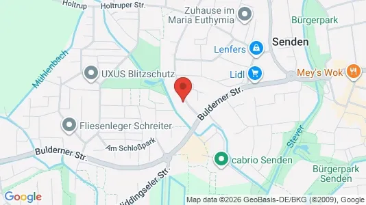 Apartments for rent i Coesfeld - kort over placeringen