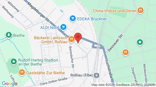 Apartments for rent i Dessau-Roßlau - kort over placeringen