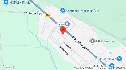 Apartments for rent i Dessau-Roßlau - kort over placeringen