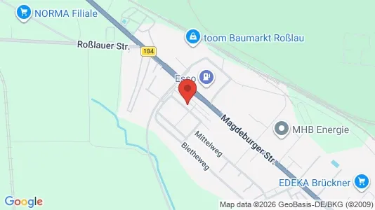 Apartments for rent i Dessau-Roßlau - kort over placeringen