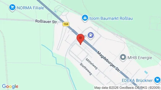 Apartments for rent i Dessau-Roßlau - kort over placeringen