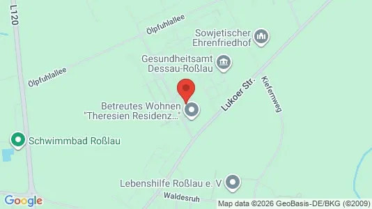 Apartments for rent i Dessau-Roßlau - kort over placeringen