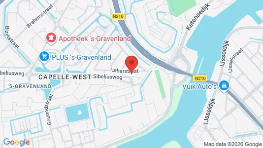 Apartments for rent i Capelle aan den IJssel - kort over placeringen