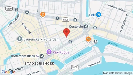 Apartments for rent i Rotterdam Centrum - kort over placeringen