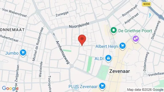 Apartments for rent i Zevenaar - kort over placeringen