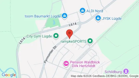 Apartments for rent i Lippe - kort over placeringen