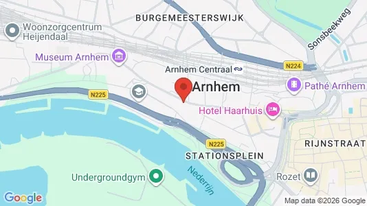 Rooms for rent i Arnhem - kort over placeringen