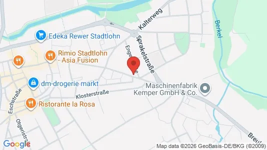 Apartments for rent i Borken - kort over placeringen