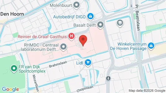 Apartments for rent i Delft - kort over placeringen