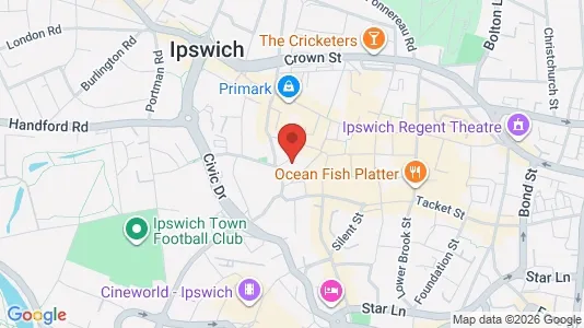 Apartments for rent i Ipswich - Suffolk - kort over placeringen