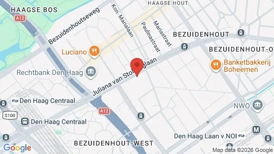 Apartments for rent i The Hague Haagse Hout - kort over placeringen