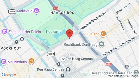 Apartments for rent i The Hague Haagse Hout - kort over placeringen