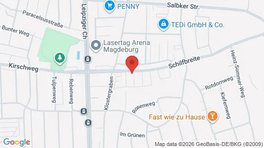 Apartments for rent i Magdeburg - kort over placeringen