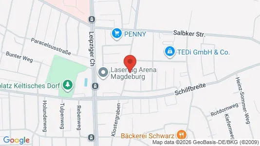 Apartments for rent i Magdeburg - kort over placeringen