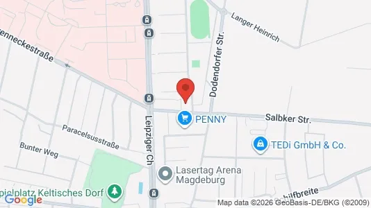 Apartments for rent i Magdeburg - kort over placeringen