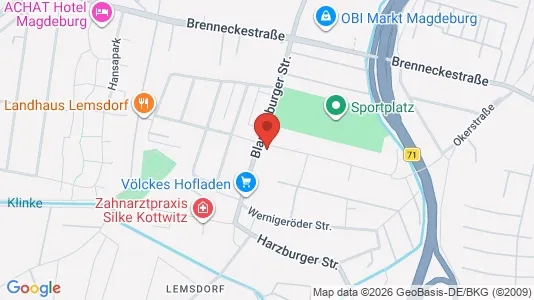 Apartments for rent i Magdeburg - kort over placeringen