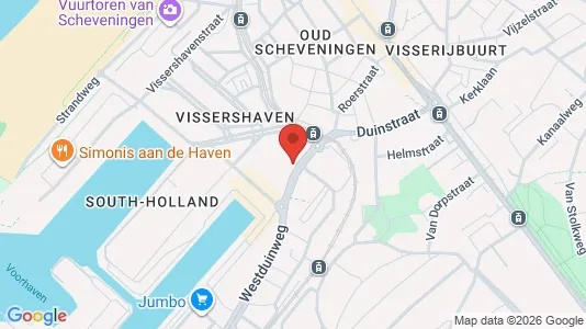 Apartments for rent i The Hague Scheveningen - kort over placeringen